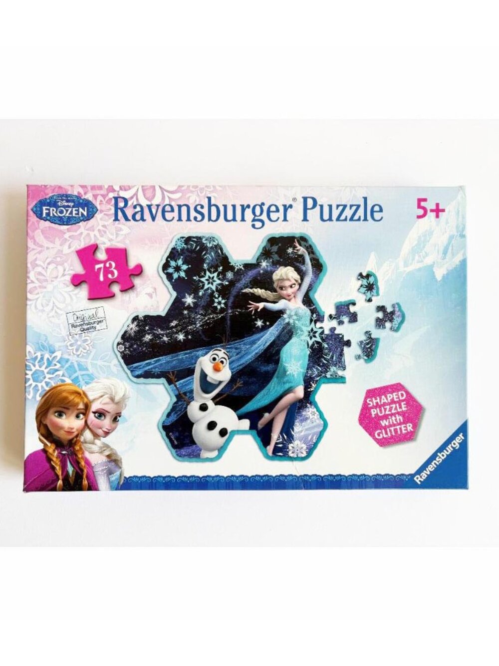 Ravensburger Disney's Frozen - Elsa's Snowflake 73 Piece Shaped Glitter Puzzle